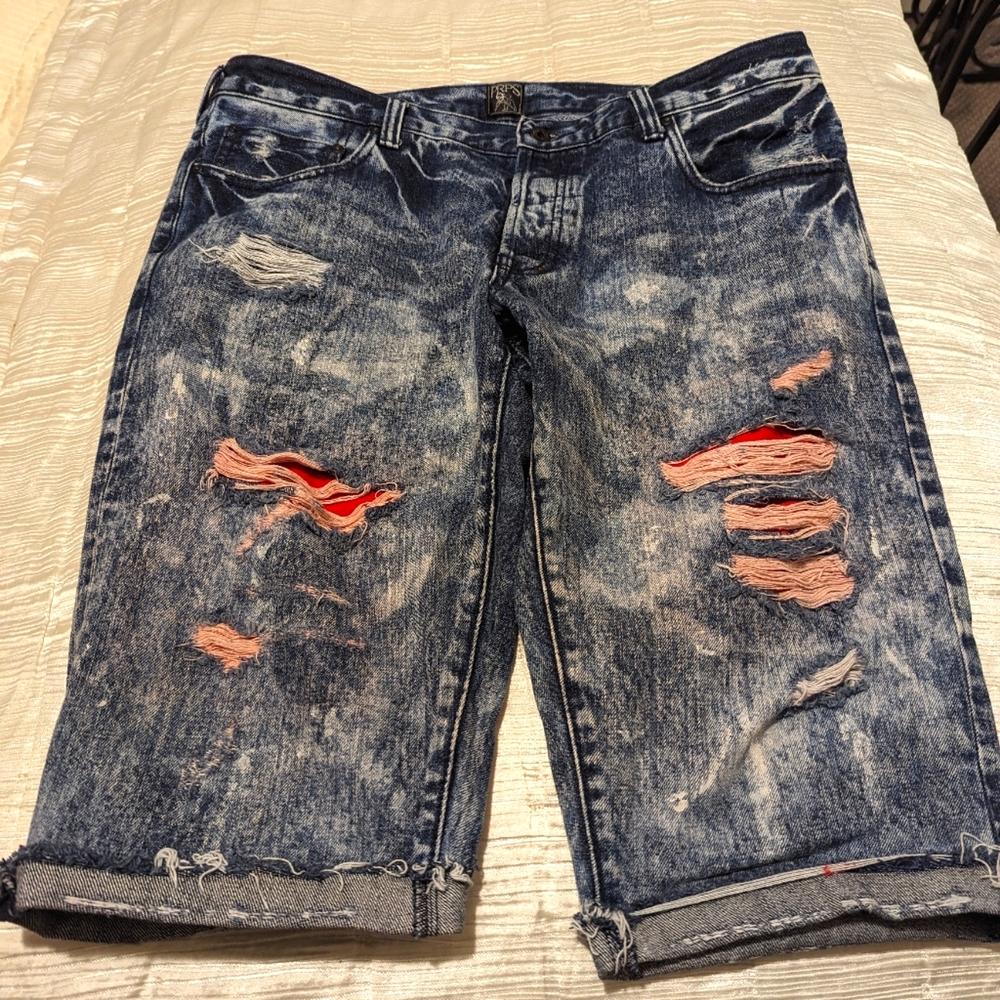 PRPS BRAND SELVEDGE DENIM JEAN SHORTS 💙❤️